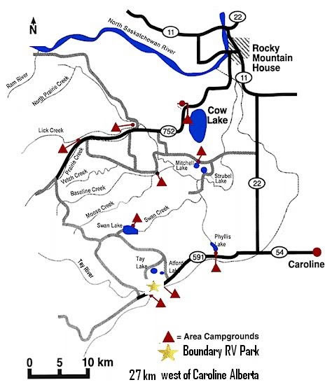 Boundary RV Park | David Thompson Country